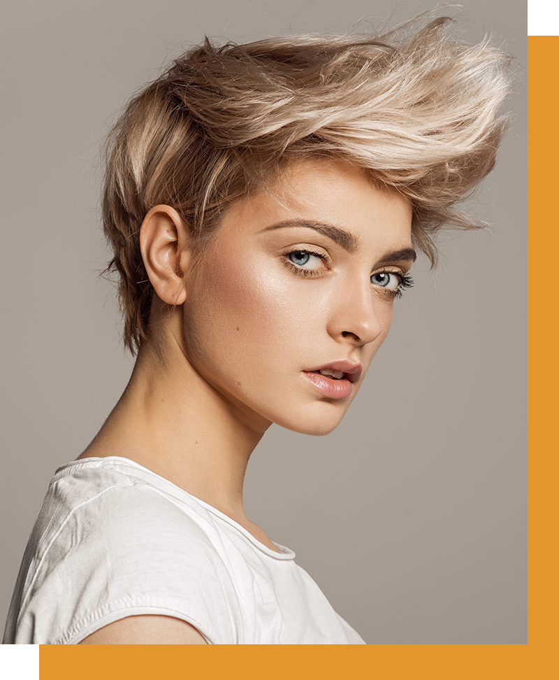 blonde-short-hair head wash